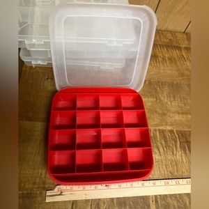 Red craft organizer